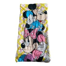 Vintage The Walt Disney Company Mickey &amp; Minnie Mouse Sleeping Bag Mat Sack - £7.99 GBP
