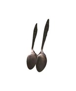 Silhouette Precious Rose  Spoons Flatware Set Of 2 Stainless Korea Disco... - $11.93