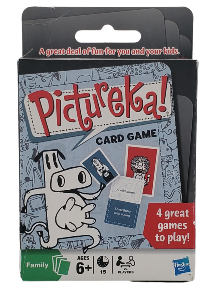 Primary image for Sealed Hasbro Pictureka Card Game 4 Great Games To Play For Family Fun