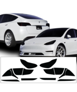 Fits Tesla Model Y Headlight Fog and Tail Light Precut Dark Smoke Tint O... - £27.72 GBP+