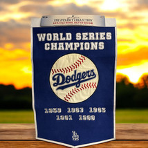 VINTAGE 1988 Los Angeles Dodgers Wool Embroidered Dynasty Banner AND Pen... - $836.65 MXN