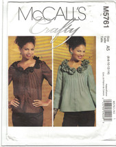 McCalls 5761 Crafty Lined Jacket Pattern Flowers Bows Size 6 8 10 12 14 Uncut - $10.77