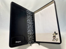 Mickey Mouse Faux Leather Padfolio with Paper from Disneyland - $19.00