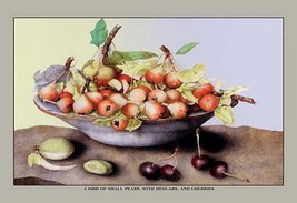 A Dish of Small Pears With Medlars and Cherries - $372.24 MXN