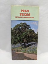 Vintage 1969 Texas Official State Highway Map Brochure - $9.90