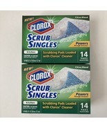 2 Pack - Clorox Scrub Singles Kitchen Citrus Blend Scent, 14 Pads Each Box - £45.55 GBP