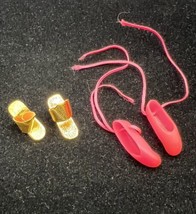 Barbie Pink Ballerina Slippers and Chunky Cork Shoes - £22.80 GBP