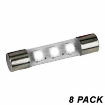 FL1WW Warm White 8V 23mA 3 Smd Led Fuse Lamp 8 Pack - £13.32 GBP