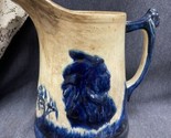 Old ANTIQUE MONMOUTH SLEEPY EYE INDIAN &amp; MOUNTAIN 9” PITCHER WITH Character - $94.05