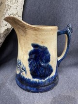 Old Antique Monmouth Sleepy Eye Indian &amp; Mountain 9” Pitcher With Character - £73.70 GBP