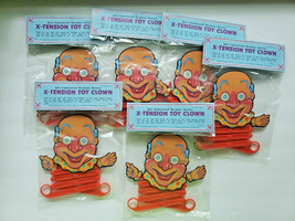 6 Jumping Scissor Action Toy Clown Old Store Stock - £15.62 GBP