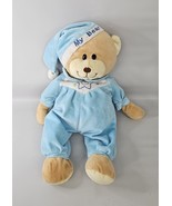 RARE Unbranded &#39;MY BEAR&#39; Teddy Bear Blue Plush Stars Hearts Pajamas READ!  - $133.98 CAD
