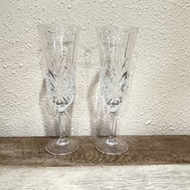 Set of 2 Cristal D &#39;Arques MASQUERADE Champagne Flutes * Genuine Lead Cr... - $14.84