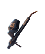 Vintage Hand Carved Wooden Decorative Pipe - £24.05 GBP