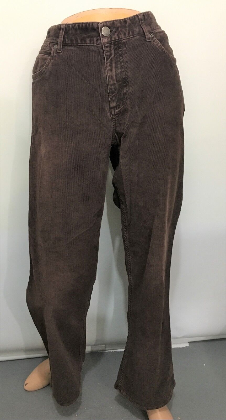 Primary image for J Jill 6 Stretch Brown Corduroy Pants Bootcut Mid-Rise