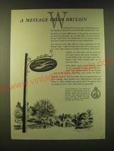 1947 British Travel Association Ad - A message from Britain - £14.57 GBP