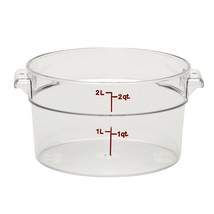 Cambro RFSCW4135 Camwear Round Food Storage Container, Polycarbonate, 4-Quart, C - $19.99+