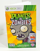 Instruction Manual Booklet Only Plants Vs. Zombies XBOX 360 Pop Cap No Game - £5.89 GBP