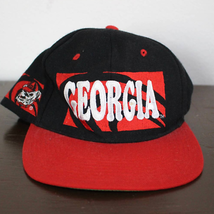 Vintage University of Georgia Bulldogs Snapback Hat - £51.68 GBP