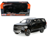 2025 Chevrolet Tahoe Z71 1/24 Scale Diecast Model by MotorMax - BLACK w/... - $39.59