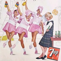 1962 7 Up Dancers Theater Advertisement Soda Pop Beverage 7UP Carbonated... - $563.75 MXN