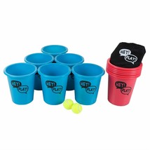 Big Pail or Cup Ball Pong Game Table Lawn Kids Adult Beach Backyard Game - £42.28 GBP