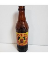 Vintage Mason&#39;s Root Beer 10 Oz Bottle Brown Glass Soda Pop - £10.97 GBP
