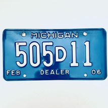 2006 United States Michigan Base Dealer License Plate 505D11 - £13.15 GBP