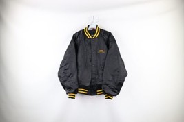 Vintage 80s Mens XL Distressed Stanley Door Systems Satin Bomber Jacket USA - £38.89 GBP
