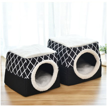  Pet bed for Cats Dogs Soft Nest Kennel Bed Cave House Sleeping Bag Mat Pad Tent - £39.56 GBP+