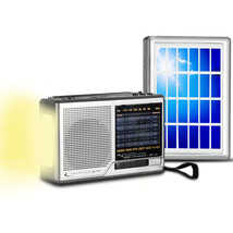 New Technical Pro Handheld Solar Powered Radio Speaker with Headphone Ou... - £23.59 GBP