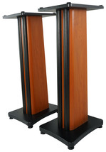 (2) Rockville SS28C Classic Wood Grain 28&quot; Speaker Stands Fits Samson M30 - $188.99