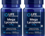 MEGA LYCOPENE  PROSTATE  HEART HEALTH 2 BOTTLES  15mg 180 Softgel LIFE E... - £40.95 GBP