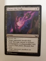 MTG Magic The Gathering Card Extract the Truth Sorcery Black Streets Of New Cape - £5.77 GBP