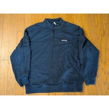 Vineyard Vines Quarter Zip Maglione Felpa Uomo XL Blu Navy Misto Cotone - $25.98
