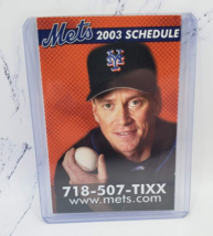 2003 New York Mets Baseball Pocket Schedule Tom Glavine Chase - £1.54 GBP