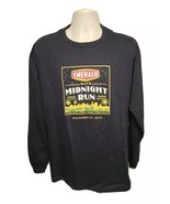 2011 NYRR Emerald Nuts MidNight Run Central Park NYC Adult Black XL TShirt - $19.80