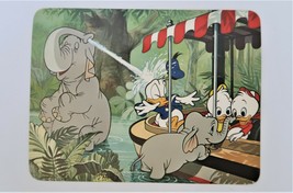 Vtg Walt Disney Postcard Playful Pachyderms Elephant Donald Duck Souveni... - £7.85 GBP