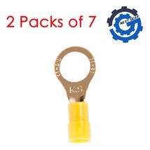Calterm 2 Packs/7 Electrical Audio Terminals 12-10 AWG ⅜ inch Stud Yello... - $374.48 MXN