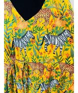 INDACORIFIE Tiger Print Cotton Kaftan, Plus Size Tunic Floral Long Cafta... - £27.81 GBP