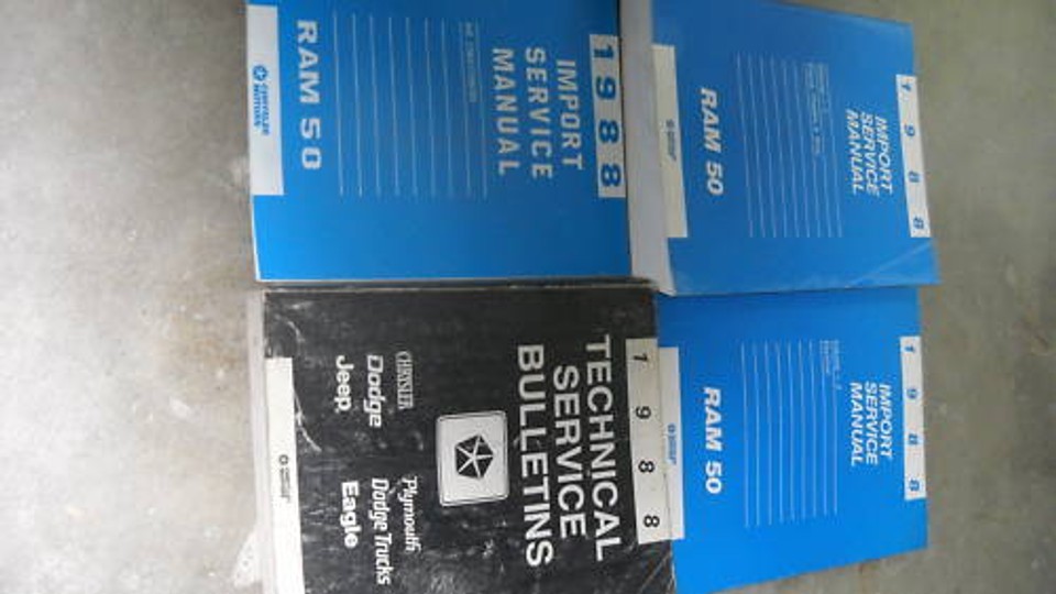 1988 Dodge Ram 50 Truck Service Repair Workshop Manual Set OEM Factory B... - $128.44