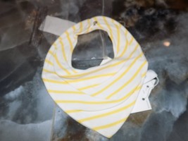 Janie and Jack Yellow/White Striped Bandana Bib Size OS/NB NEW - €9,59 EUR
