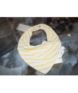 Janie and Jack Yellow/White Striped Bandana Bib Size OS/NB NEW - $15.64 CAD