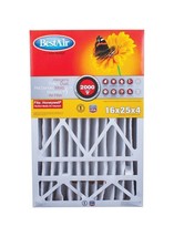 BestAir Honeywell HW1625-11R 11 MERV Pleated Air Filter 25 W x 16 H x 4 D in. - $29.60