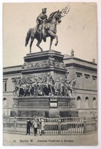 Equestrian statue of Frederick the Great Monument PC Berlin Germany 1909 - £11.81 GBP