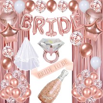Bachelorette Party Decorations, Bridal Shower Decorations Including Rose Gold Pa - £30.36 GBP