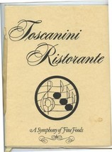 Toscanini Ristorante Menu Pennsylvania Ave SE Washington DC Capitol Hill 1980&#39;s - £45.79 GBP