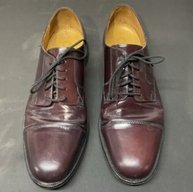 Cole Haan City Caldwell Size 12D Cap Toe Dress Oxfords Burnished Burgundy 08331 - $42.46