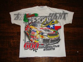 Vintage 90's Terry Labonte Nascar 600 Starts 1996 AOP All Over Print T Shirt L  - $122.26