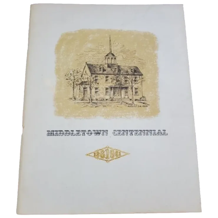 1861-1961 Middletown Delaware Frontiers Celebration Book   - £38.27 GBP